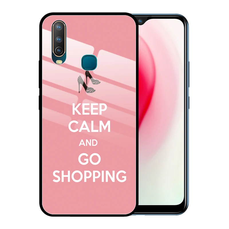 Чехол из закаленного стекла для VIVO Y15 Y17 Y12 U3X U10 Y93 Y85 Y81 Y71 Y75 Y19 Y66 чехол с защитой от