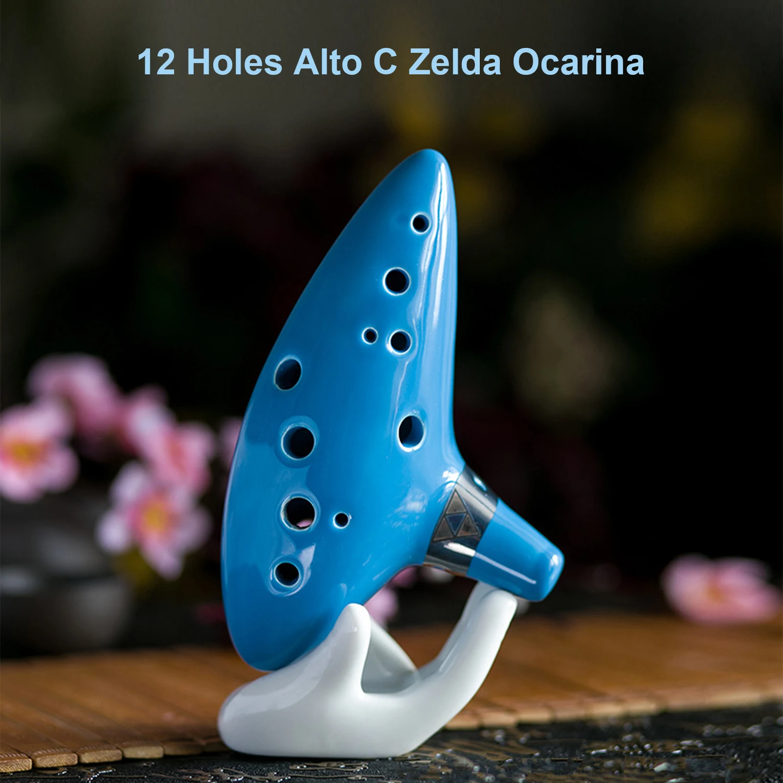 12 отверстий Alto C Zelda Ocarina керамический сосуд флейта музыкальный инструмент с
