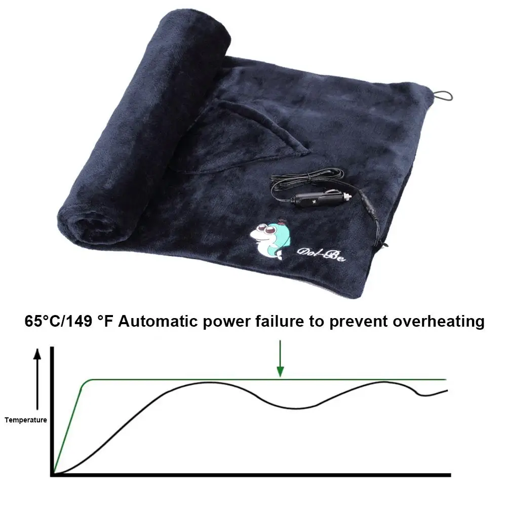 12V зимнее автомобильное электрическое одеяло мягкое удобное складное моющееся и