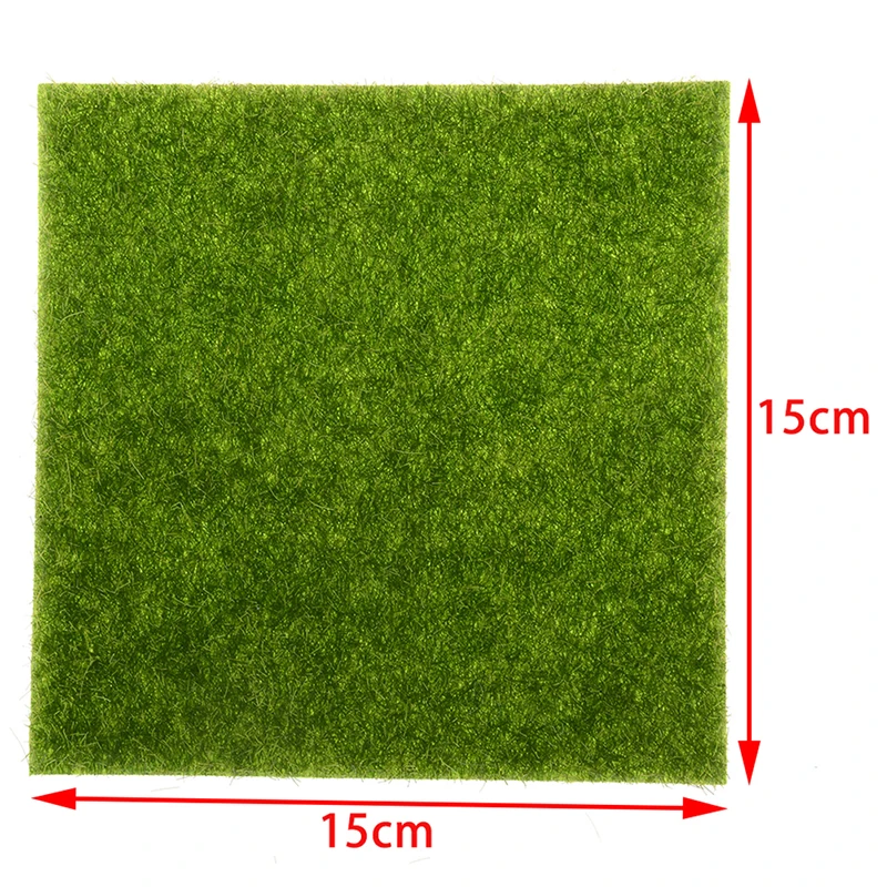 

15*15cm Mini Fake Moss Artificial Lawn Micro Landscape Moss Grass Artificiais Flowers Foliage For Home Party Wedding Decoration