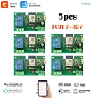 1-канальный переключатель Wi-Fi 12 В, 24 В, приемник, 1-клавишный умный пульт дистанционного управления