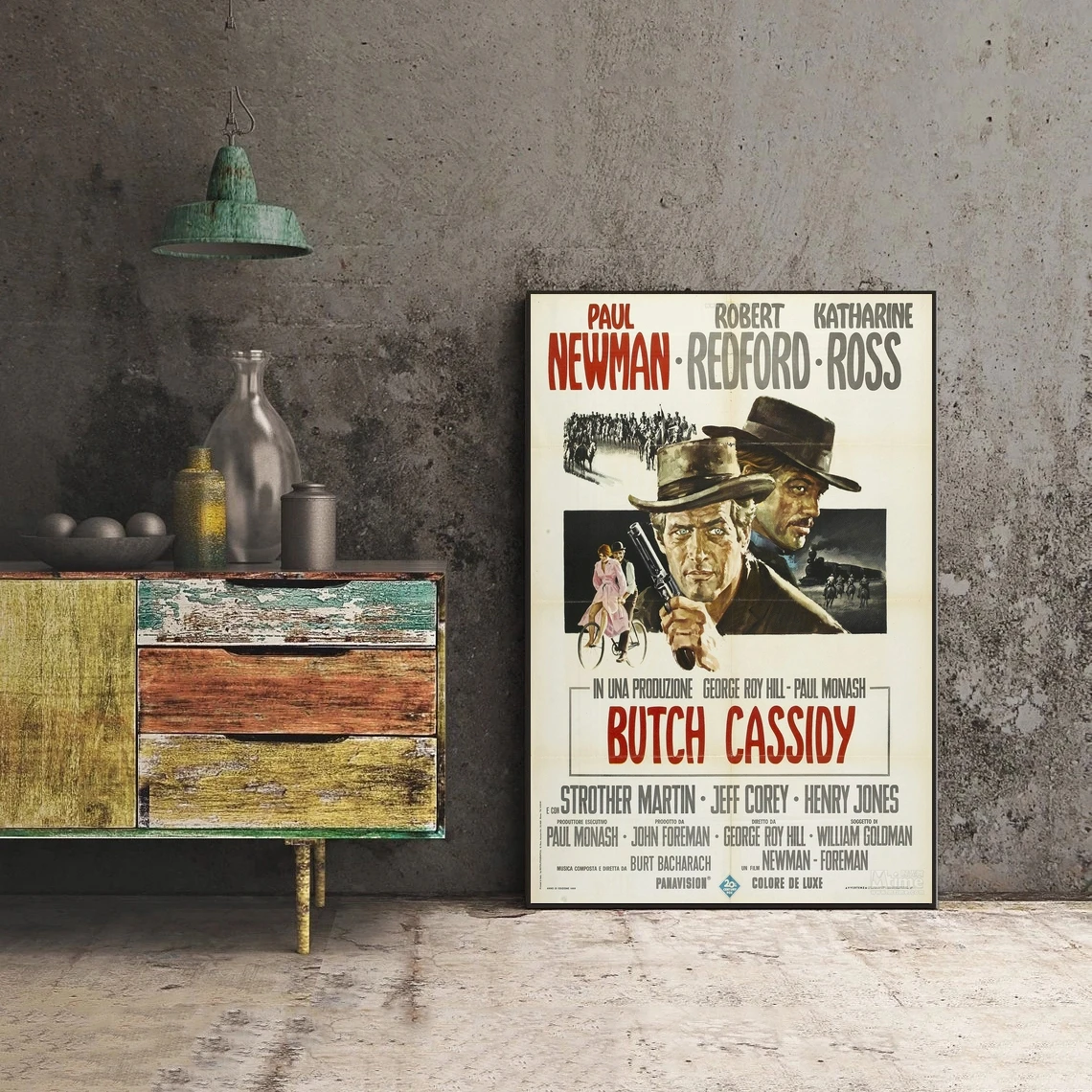 Постер Butch Cassidy and the Sundance Kid холст классический винтажный настенный живопись