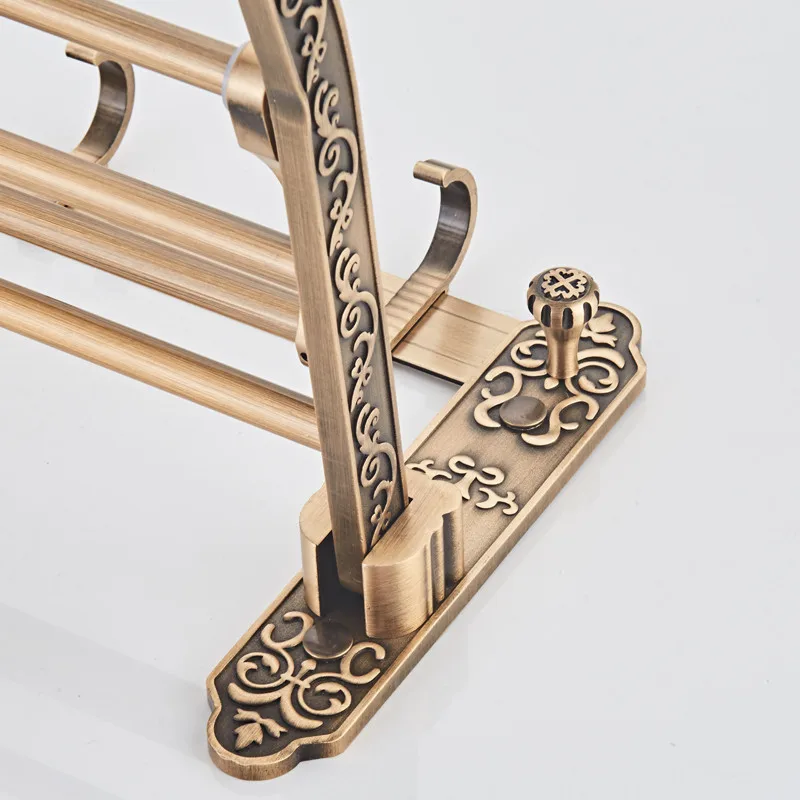 Антикварные Бронзовые Резные аксессуары для ванной комнаты набор алюминиевых