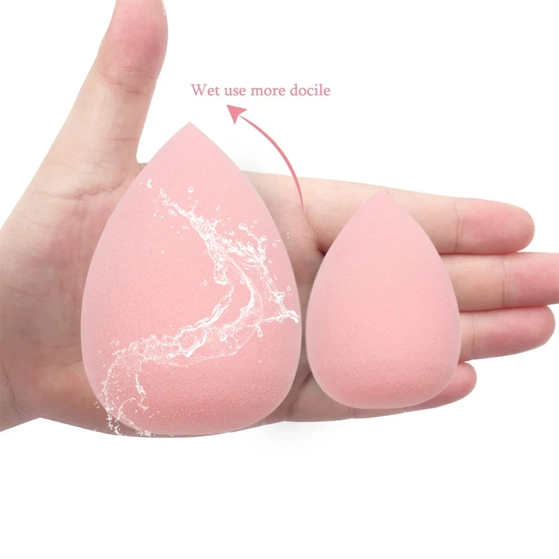 5pcs Cosmetic puff Washable cleansing sponge Beauty Foundation makeup Powder Cream Sponge for cosmetics female water drop shape