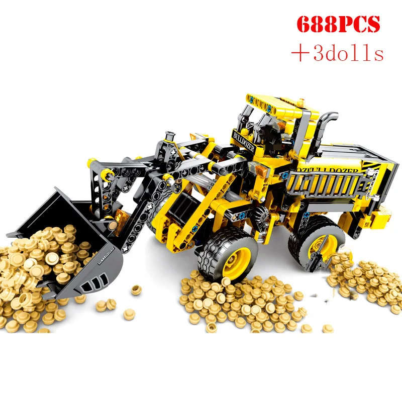 Technic Engineering грузовик экскаватор бульдозер трактор кран строительные блоки