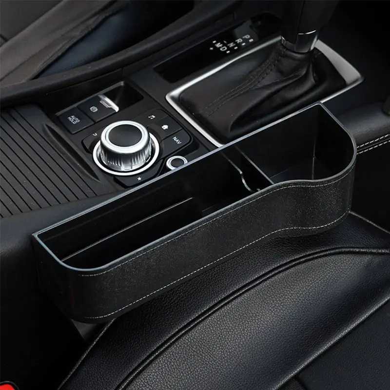 

Multifunctional Car Seat Organizer Front Seat Filler Leather Storage Box Suitable for Most Cars Automobile Inner Decor