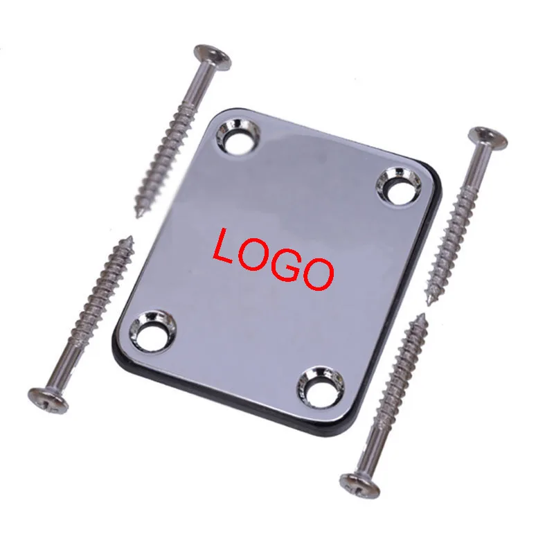 Черная хромированная для электрогитары Шеи Плиты пластина исправить Теле Telecaster