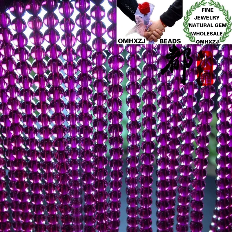 

OMHXZJ Wholesale ZB211 3 3.5 4 4 5 5.5 6mm DIY Necklace Jewelry Accessories Natural Stone Fine Indian Brazil Garnet Round Beads