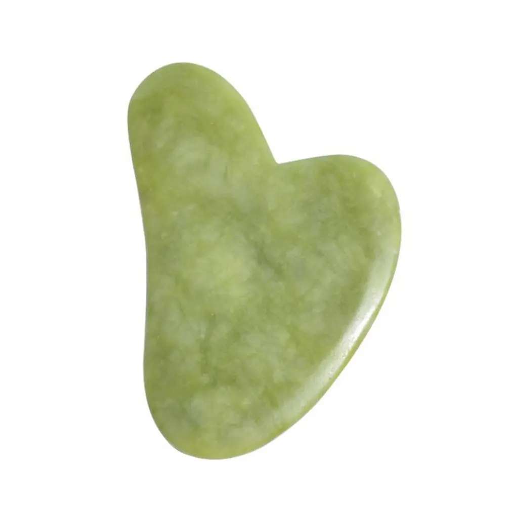 

Скребок из натурального камня для Массажа Гуаша, пластина в форме сердца, инструмент для улучшения циркуляции крови