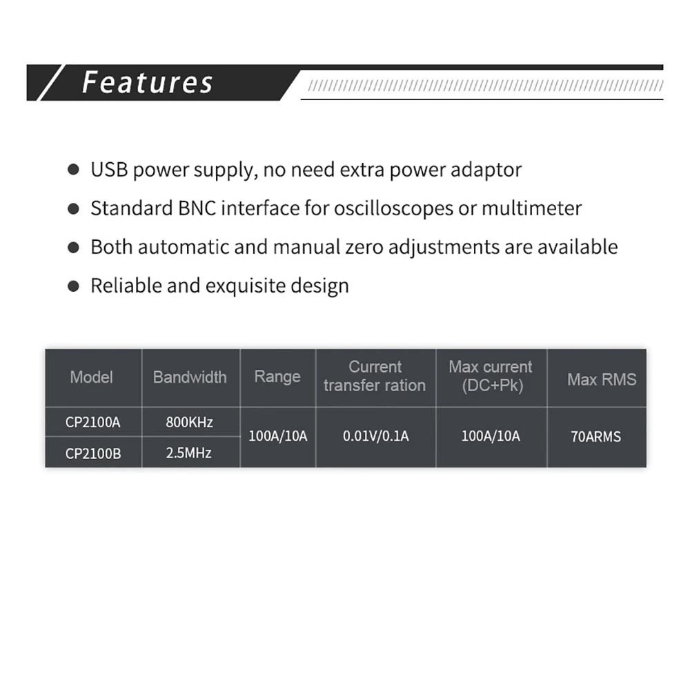 Micsig AC/DC токовые щупы CP2100A серии Новый | Инструменты