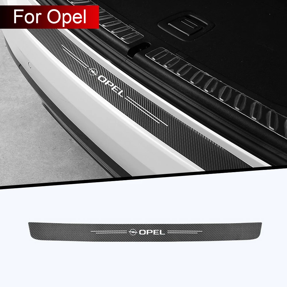 

Car Rear Bumper Leather Decals Carbon Ciber Protector