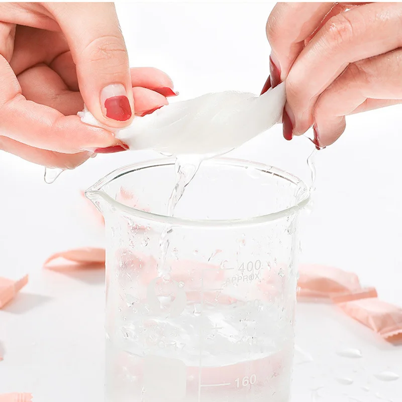 

20pcs 50pcs 100pcs /Lot Compressed Portable Travel Cotton Non-woven Towel Face Soft Tissue Cleaning Wipes