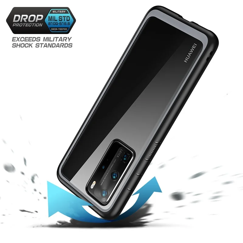 Phone Case For Huawei P40 Pro Case (2020 Release) Style Slim Anti-knock Premium Hybrid Protective TPU Bumper+PC Clear Cover