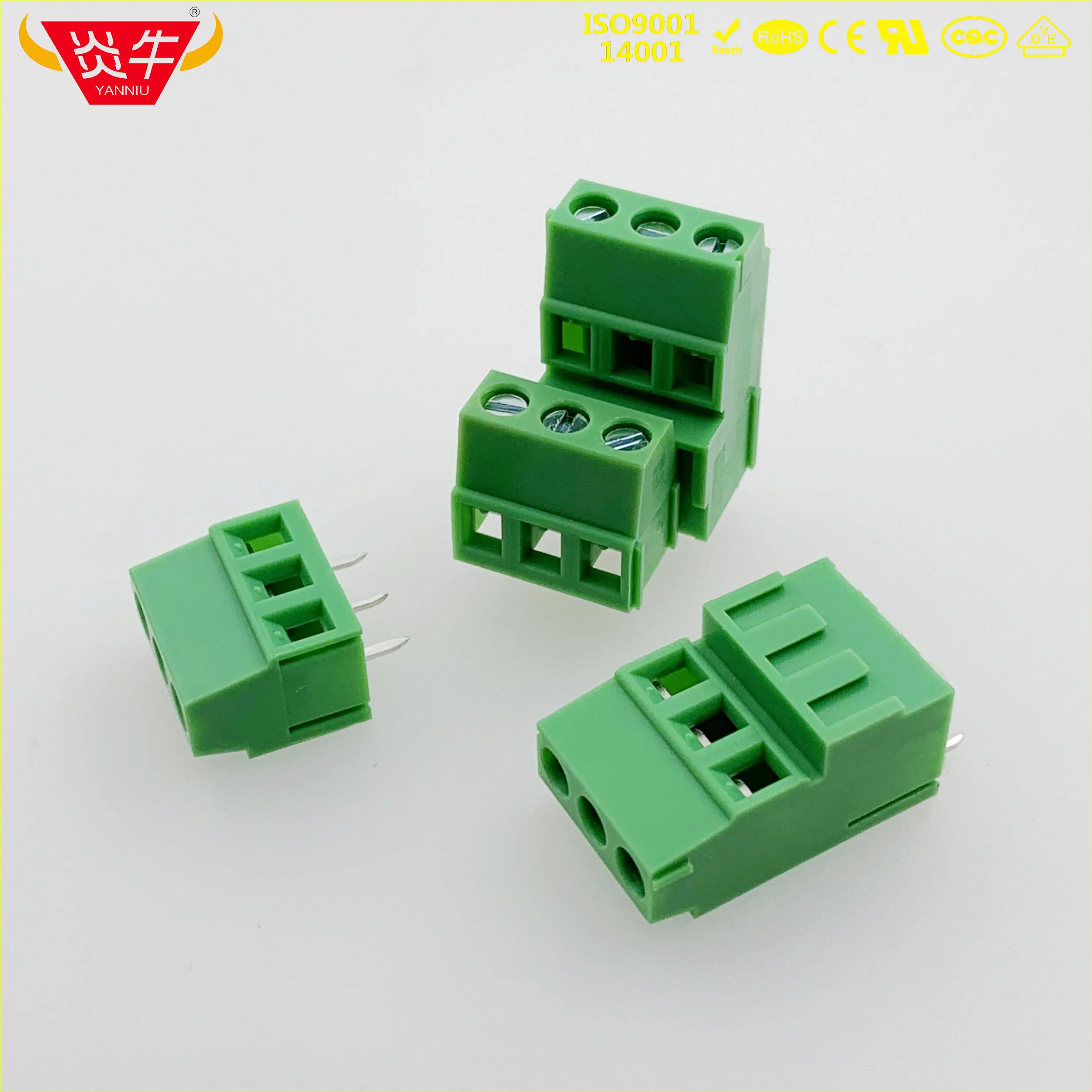 KF128A 5,08 2P 3P PCB Универсальный винтовой клеммный блок DG500A KF128HL 5,08 мм 2PIN 3PIN MKKDS 1,5/2-5,08-1725038 PHOENIX DEGSON
