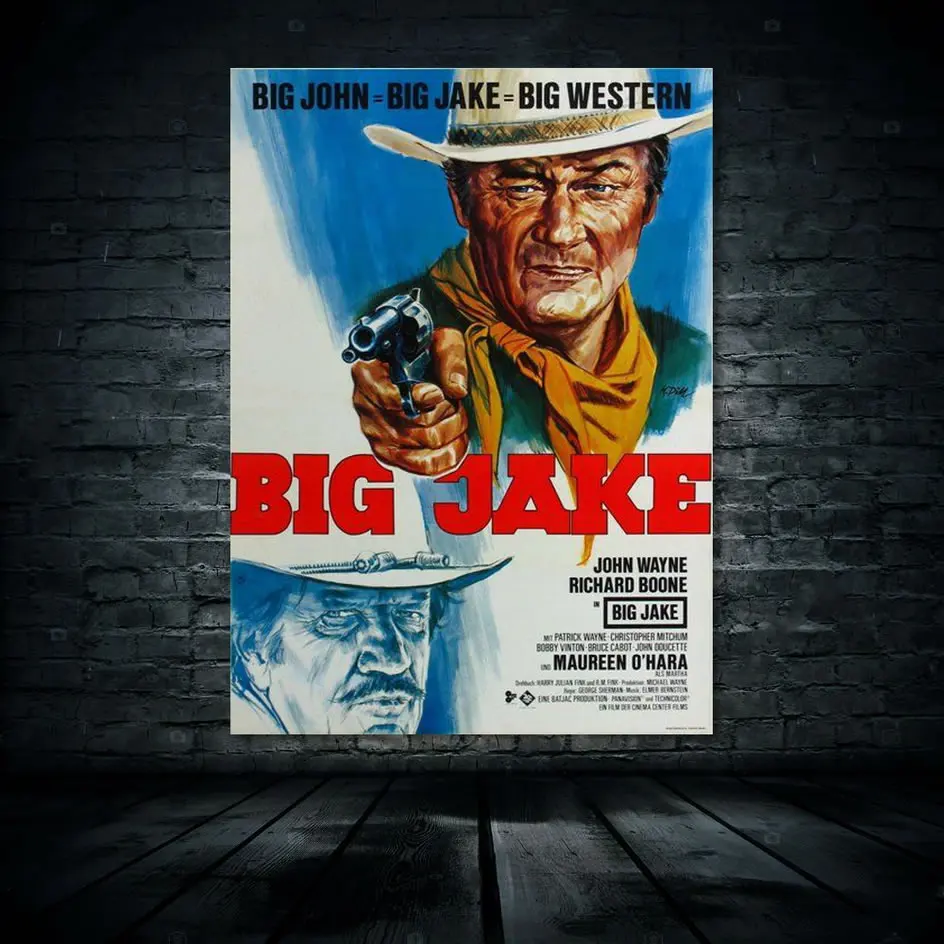 Классический фильм Big Jake пение под дождем Вертиго форт Браво ковбойский постер