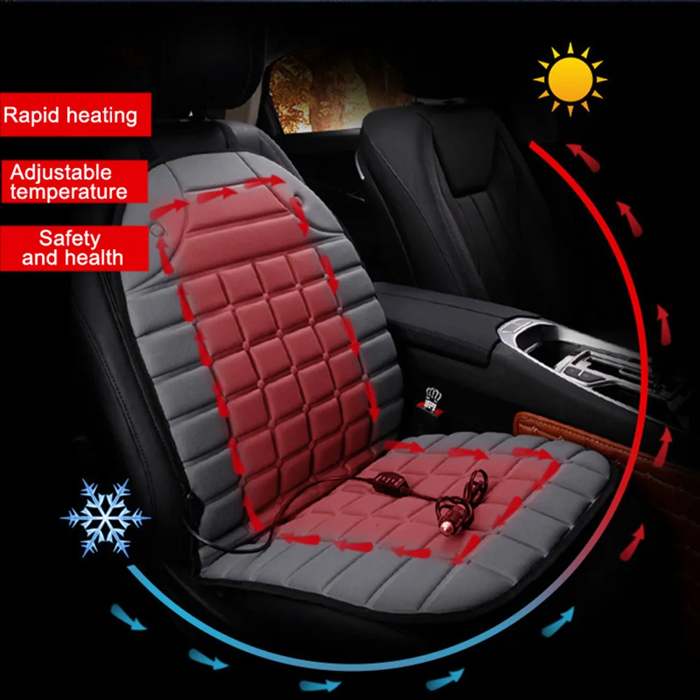 12 В автомобильный коврик с подогревом чехол для подушки подогреватель зимняя