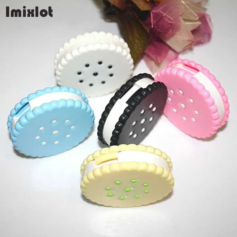 Милые печенье Форма контактные линзы чехол Прекрасный Мини очки Аксессуары для