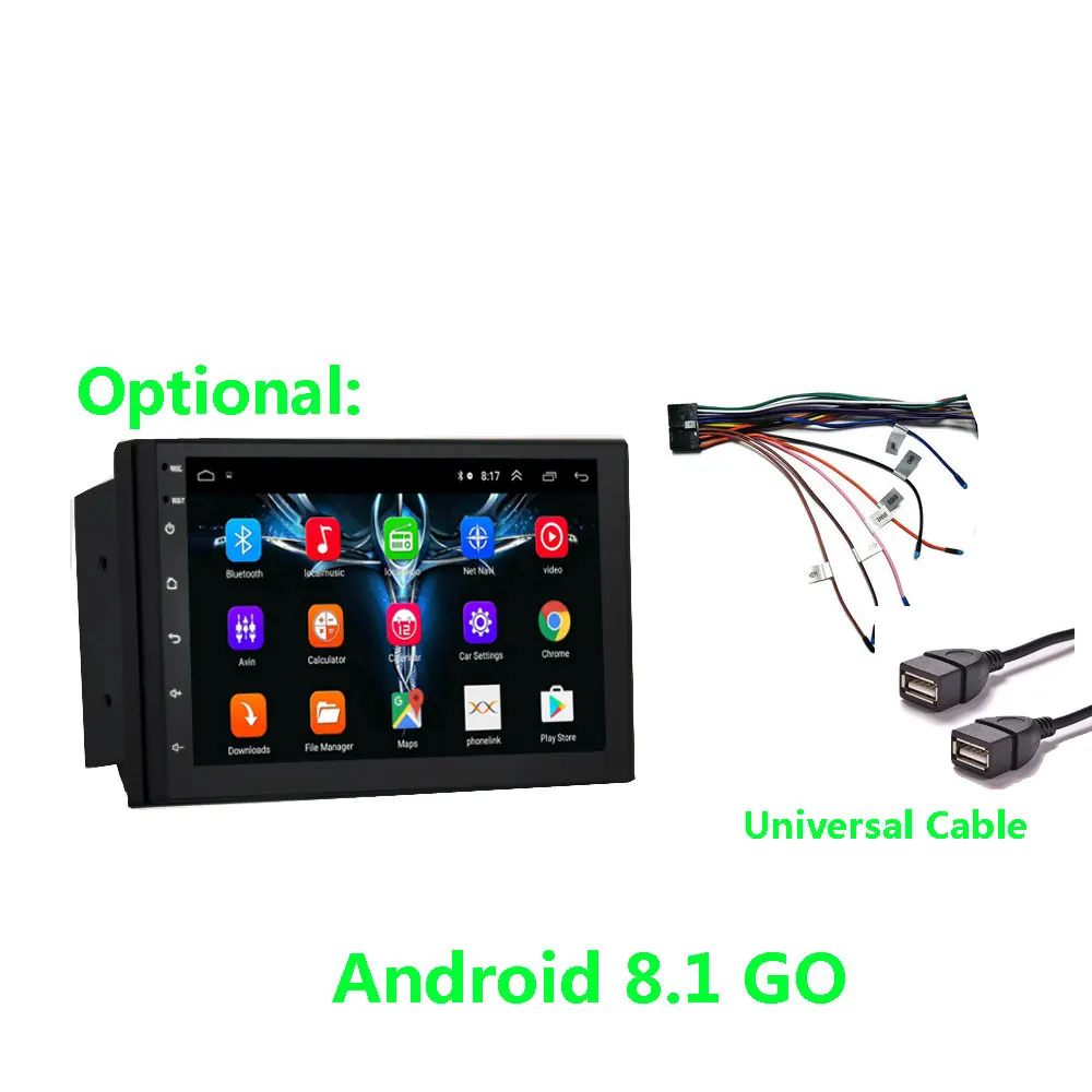 7inch universal Автомобильные аксессуары Android 8,1 2 Din Автомобильный Радио Мультимедиа Видео плеер Универсальный Авто Стерео gps карта для Volkswagen Nissan hyundai - Цвет: 7inch universal