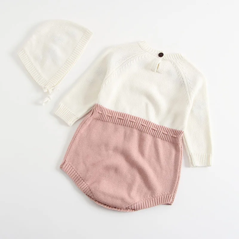 2020 Осенний комбинезон детские трикотажные шапки чистая ручная вышивка