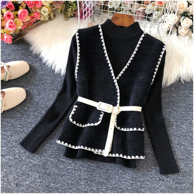 

Women Vest Lady Spring And Autumn Vintage Style Solid Color Sleeveless Jacket