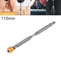 14 ph2 110mm s2 hardness magnetic electric screwdriver with double head phillips screw and golden circle for drill hole