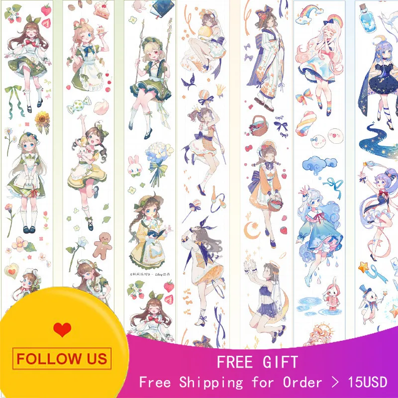 

1 Loop Kawaii Girl Cute Decorative PET TAPE Sample