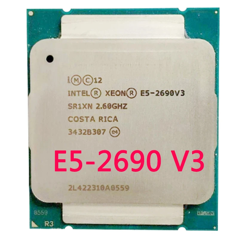 

Intel-procesador Xeon E5-2690 v3, E5, 2690v3, E5, 2690, v3, 2,6 GHz, 12 núcleos, 24 hilos, 30MB, 135W, CPU LGA 2011