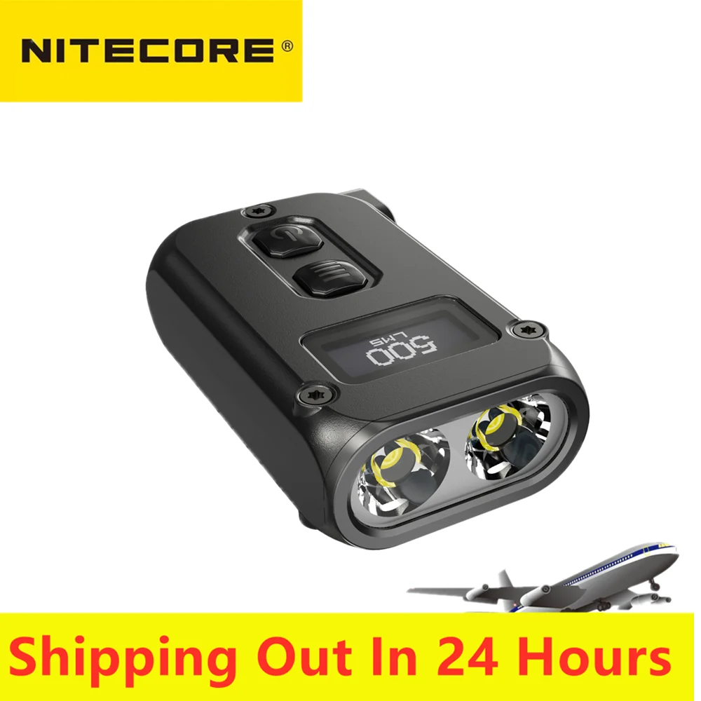 Nitecore TINI2 Flash светильник 500 люмен OLED умный светильник ъядерный ключ свет APC технология сна длительный режим ожидания с использованием USB Type-C зарядка - изображение