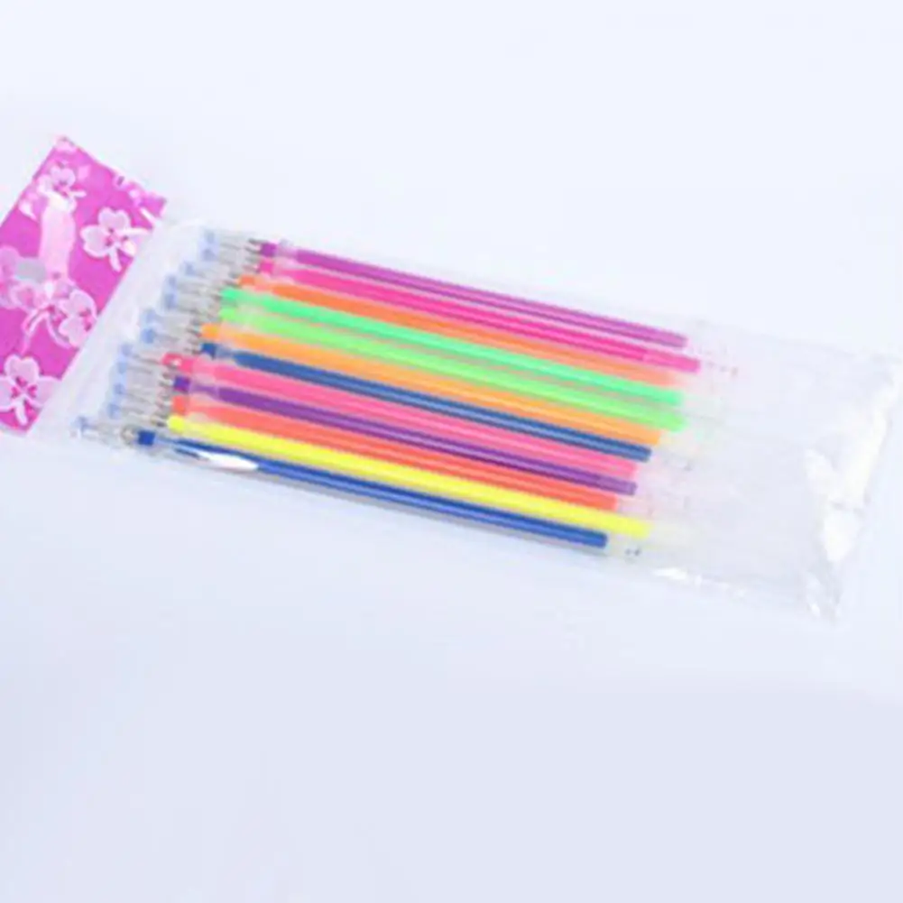 Highlighters Марковая гелевая ручка для офиса, школы, канцелярские принадлежности, 12 шт., цветные ручки для заправки, флуоресцентные блестящие ручки, сменный стержень r20 - Цвет графита: Highlighters