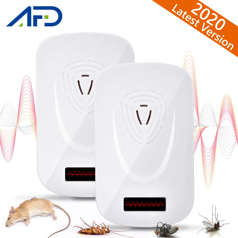 2 шт. ультразвуковой против комаров убийца Мышь тараканами средство Отпугиватель