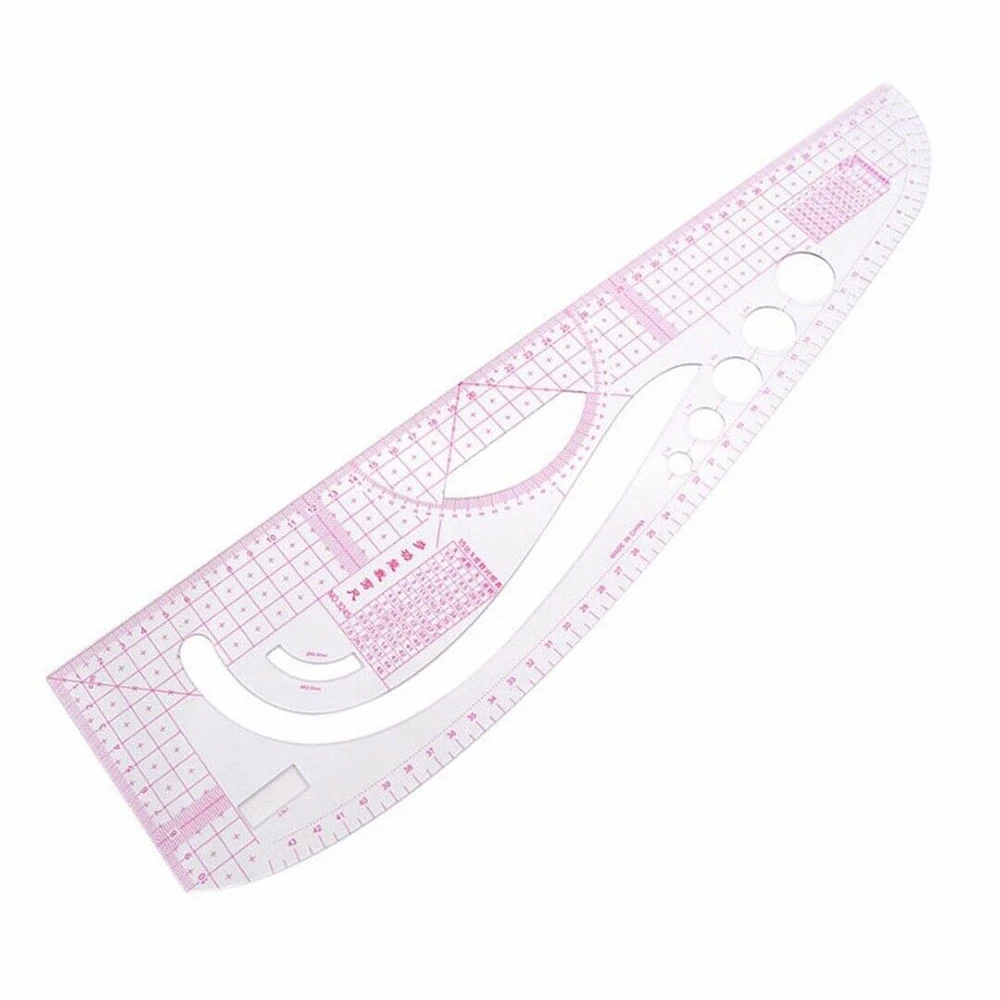 

1Set Plastic Fashion Design Ruler Curve Ruler Straight Line Drawing Clothing Sewing Tool for Clothing Design