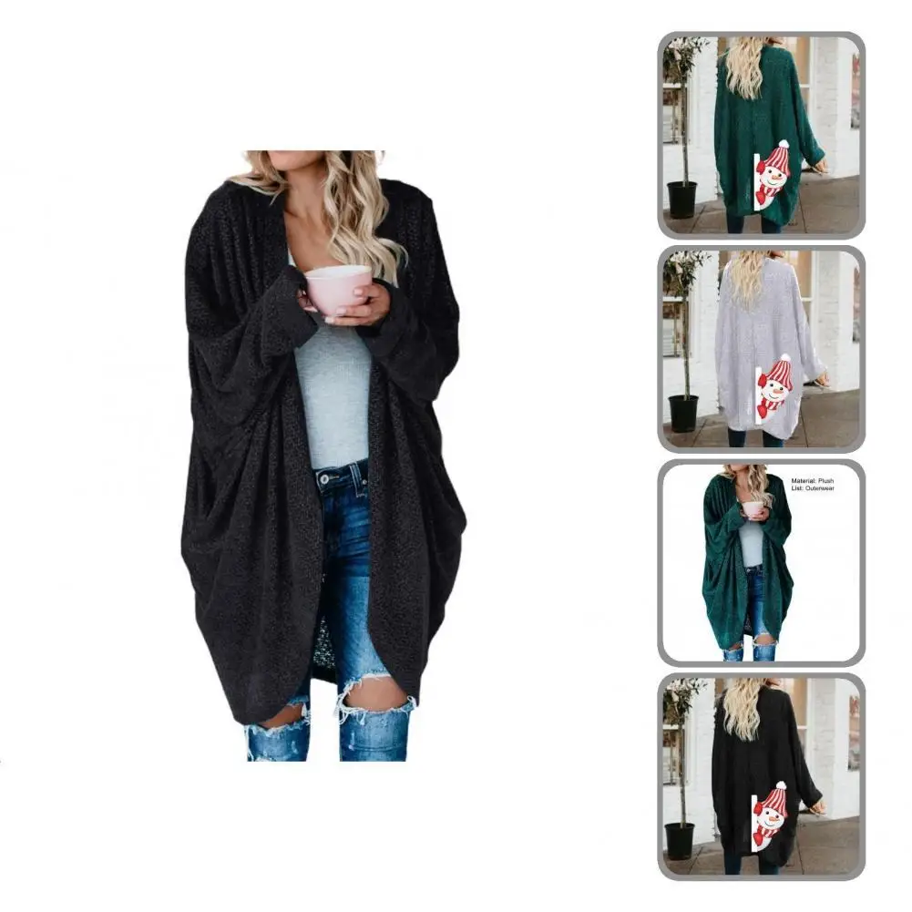 

Вязаный кардиган, модный длинный драпированный кардиган с карманами, женский свитер, кардиган, ультрамягкий женский кардиган