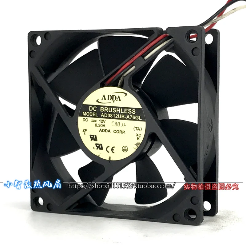 New original AD0812UB-A76GL 8025 8cm 12V 0.30A projector fan silent chassis power cooling | Fans &amp Cooling