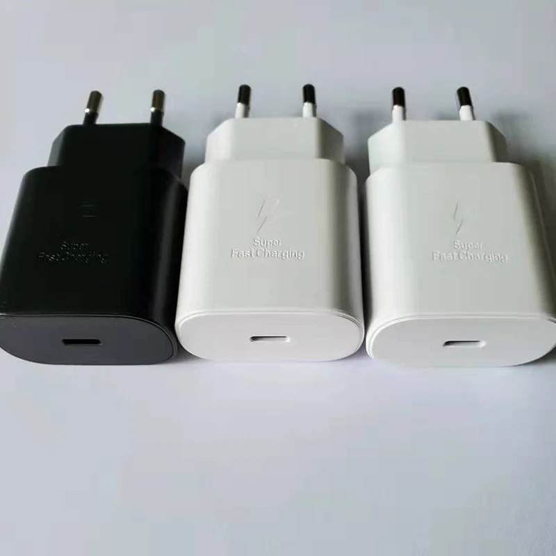 Супербыстрое зарядное устройство для Samsung Note 10 25 Вт ЕС Usb PD адаптер быстрой