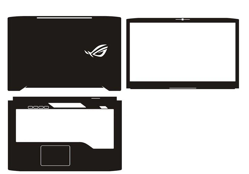 

Laptop Leather/Carbon fiber vinyl Skin Sticker Cover Protection For Asus ROG STRIX GL703 GL703GE GL703GS GL703VD GL703VM 17.3"