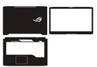 Кожанаяуглеродная волоконная виниловая защитная наклейка для ноутбука Asus ROG STRIX GL703 GL703GE GL703GS GL703VD GL703VM 17,3