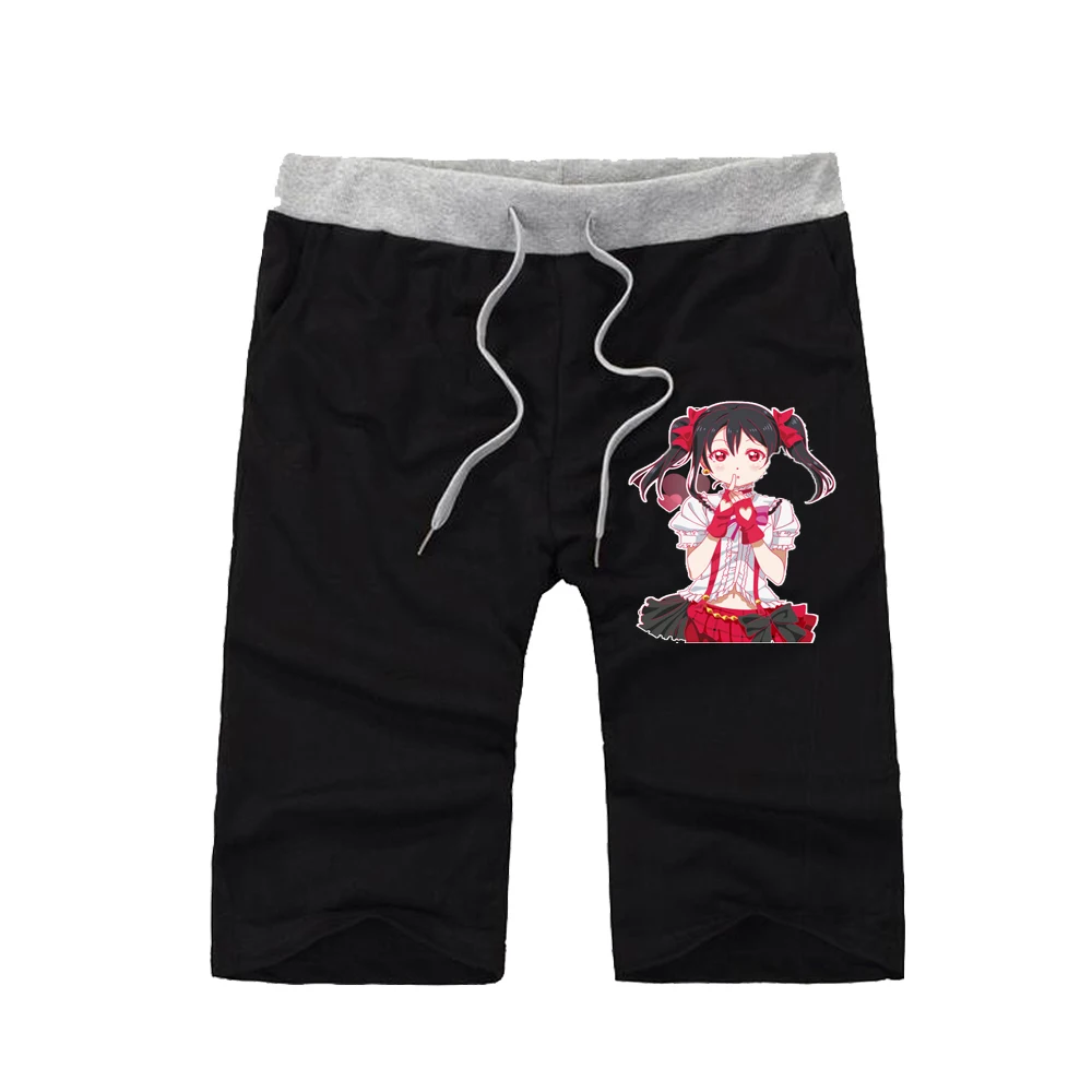 

anime LOVE LIVE Shorts Jogger Waist Pocket Trousers short pants women Men Summer Shorts teenagers Short Sweatpants
