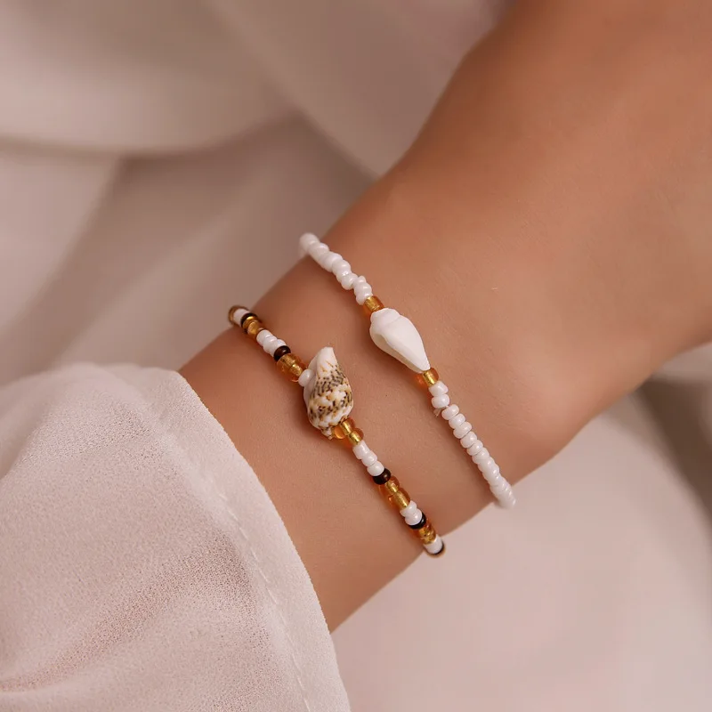 

Bohemian Colorful Beaded Bracelet For Women Handmade Fruit Flower Shells Beads Bracelet Girl Summer Beach Party Jewelry Gifts