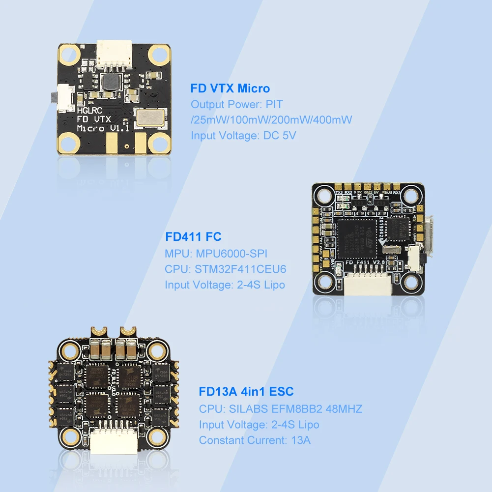 HGLRC Parrot120 Pro PNP 2,5 дюймов зубочистка FPV гоночный Дрон с 6000кв бесщеточный двигатель FD13A 4 в 1 ESC Micro VTX Stack