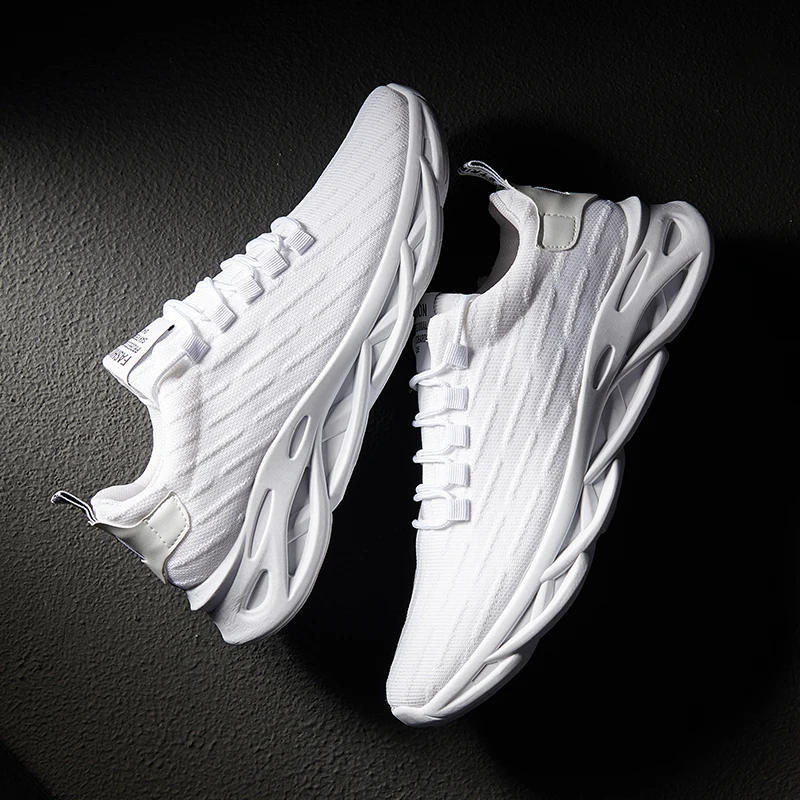 

Sports shoes men's spring 2021 new flying woven men's shoes spring and autumn casual trendy shoes summer bags with black running