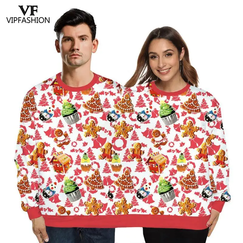 Модная зимняя уличная одежда для пар свитшот Забавный пуловер унисекс двух