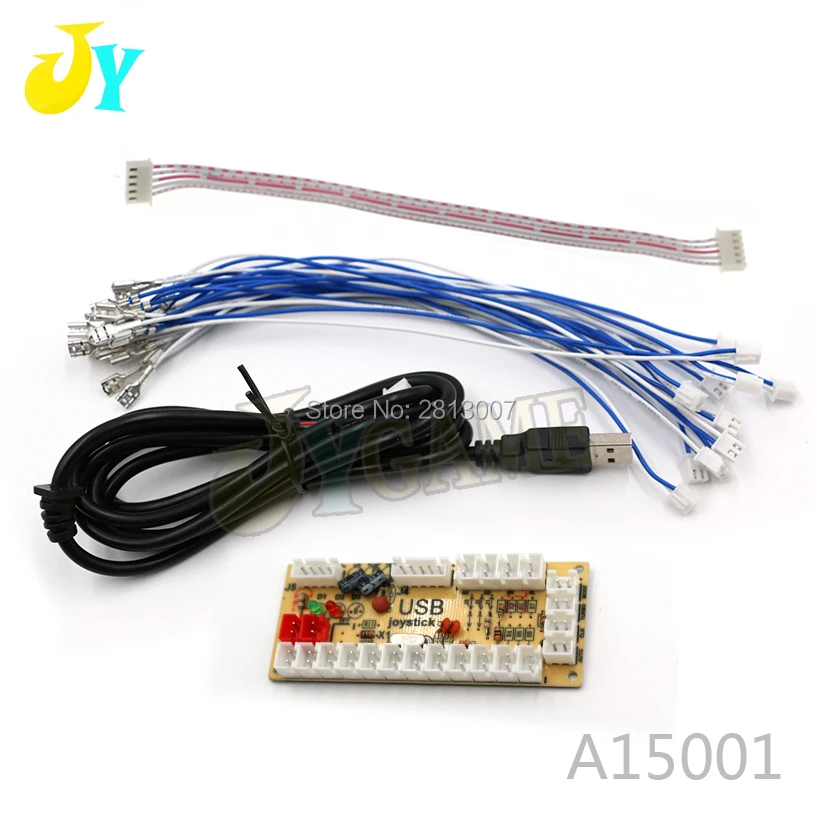 Нулевой задержкой Аркада USB энкодер Джойстик управления с 5Pin Sanwa проводов для MAME PC