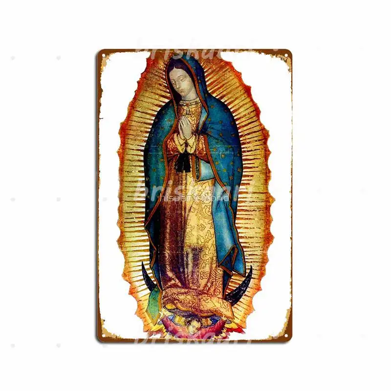 Гваделупской Tilma Реплика металлические знаки для гаража клуб фоновая стена на