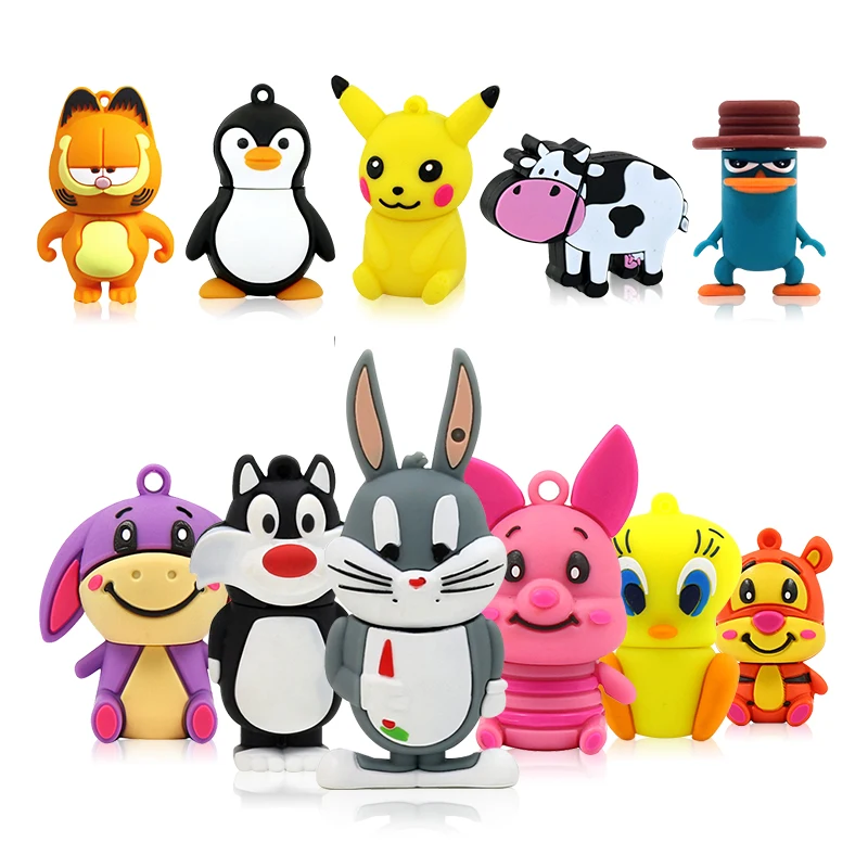 

USB Flash Pen Drive Cartoon Animals Usb flash drive 64gb 32gb 16gb 8gb Cute Penguin cartoon usb stick pendrive 128gb flash drive