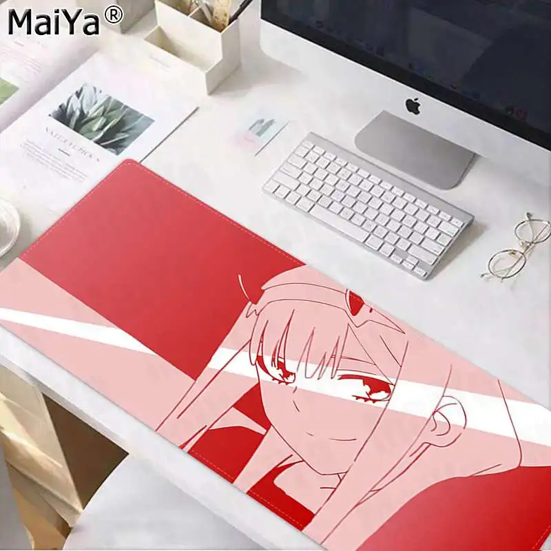 Maiya My Favorite Anime Darling in the FranXX ноутбук коврик для мыши большой коврик для мыши клавиатуры коврик - Цвет: Lock Edge 40X90cm