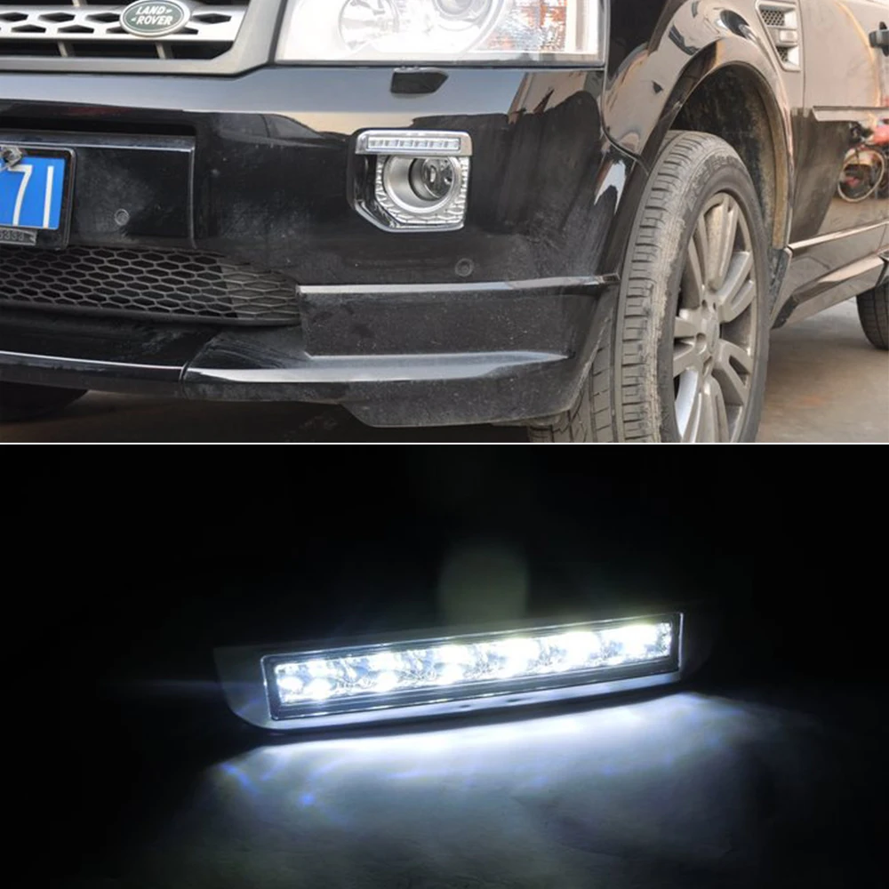 Автомобильная проблесковая 1 набор 12V ABS светодиодный DRL Габаритные огни дневного