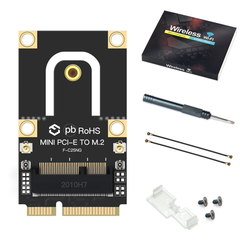 

Адаптер M.2 NGFF на Mini PCI-E (PCIe + USB) для M.2, Wi-Fi, Bluetooth, для AX200 9260 8265 для ноутбука