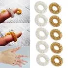 Кольца для массажа тела и пальцев, кольцо для иглоукалывания с золотымсеребряным покрытием, Au11 21, Прямая поставка