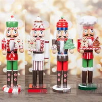 free shipping action toy 38cm gingerbread chef nutcracker puppet combination children christmas toys gift ht125