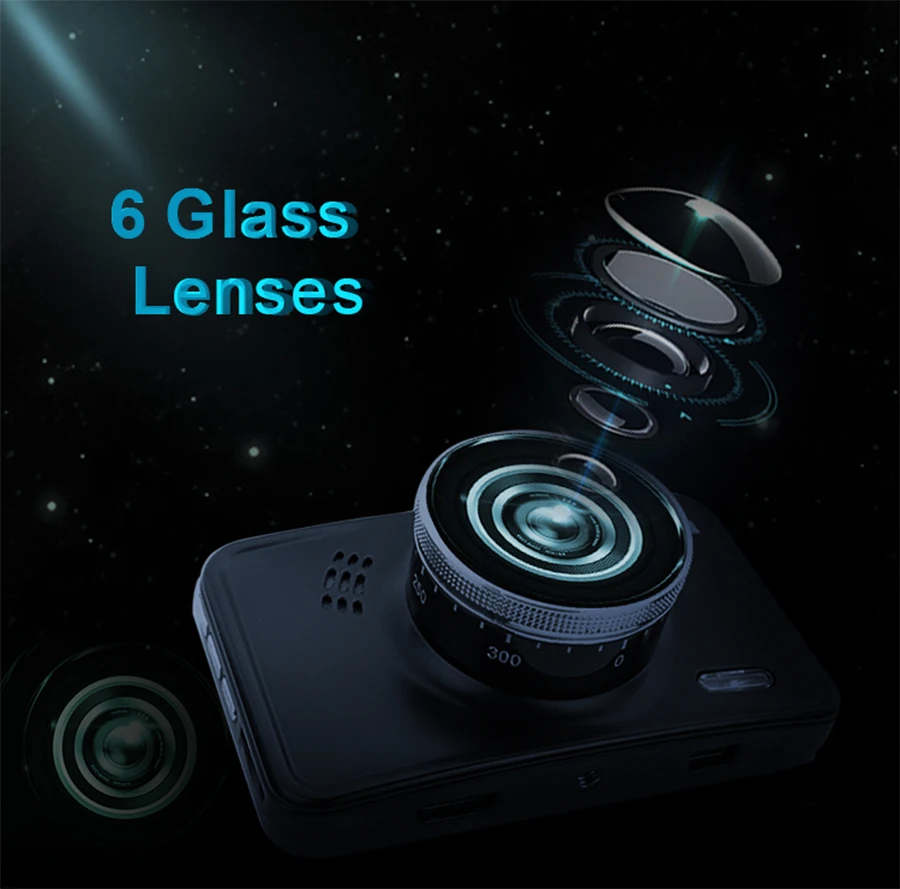 E-ACE Автомобильный видеорегистратор Camara Full HD 1080P видео рекордер со светодиодным фонариком Dashcam Авто регистратор автомобильная видеокамера Dash камера Автомобильный видеорегистратор s